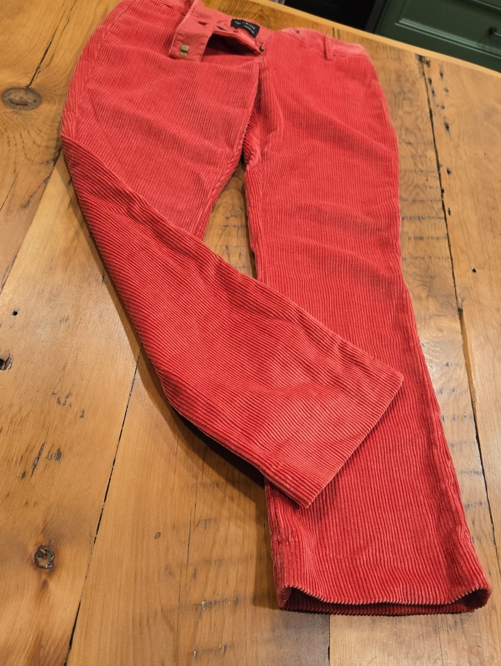 The Limited Salmon Corduroy Straight-Leg Pants Size 2